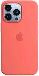 Чохол Silicone Case Full with MagSafe and SplashScreen для Apple iPhone 13 Pro Max Pink Pomelo - фото Чохол Silicone Case Full with MagSafe and SplashScreen для Apple iPhone 13 Pro Max Pink Pomelo