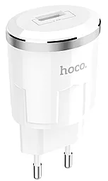 Мережевий зарядний пристрій Hoco С37А Charger 1 USB 2.4A White