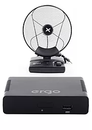 Комплект цифрового ТВ Ergo 1108 + Антенна X-digital DIN 236