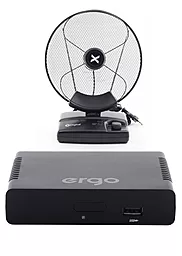 Комплект цифрового ТВ Ergo 1108 + Антенна X-digital DIN 236 - фото Комплект цифрового ТВ Ergo 1108 + Антенна X-digital DIN 236