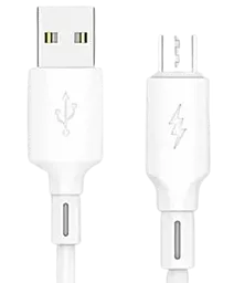 Кабель Jellico B24 USB-A - micro USB 15w 3.1a 1м cable White - фото Кабель Jellico B24 USB-A - micro USB 15w 3.1a 1м cable White