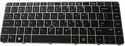 Клавиатура для ноутбука HP EliteBook 745 G3 frame подсветка клавиш черная