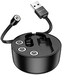 Кабель USB Borofone BU26 Magnetic 3-in-1 USB to Type-C/Lightning/micro USB Cable black - миниатюра 2