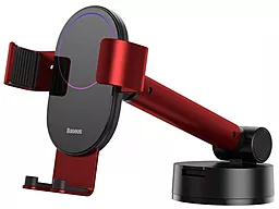 Держатель с автозажимом Baseus Gravity Car Mount Holder Red (SUYL-JY09) - фото Держатель с автозажимом Baseus Gravity Car Mount Holder Red (SUYL-JY09)