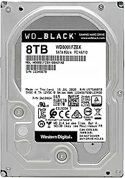 Жесткий диск WD Black Performance 8 TB (WD8001FZBX) - фото Жесткий диск WD Black Performance 8 TB (WD8001FZBX)