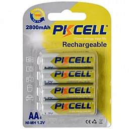 Акумулятор PKCELL Rechargeable AA / R6 NiMH 2800mAh 4шт (PC/AA2800-4B)