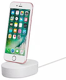 Беспроводная док-станция Momax U.Dock 2.4a Lightning Docking white (UD1LW) - фото Беспроводная док-станция Momax U.Dock 2.4a Lightning Docking white (UD1LW)