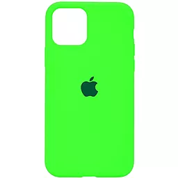 Чехол Apple Silicone Case Full для iPhone 11 Neon Green