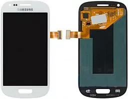 Дисплей Samsung Galaxy S3 mini I8190 з тачскріном, оригінал, White