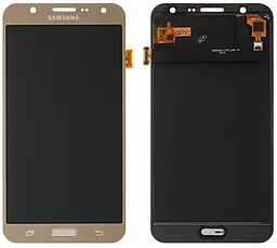 Дисплей Samsung Galaxy J7 J700 2015 с тачскрином, (TFT), Gold - фото Дисплей Samsung Galaxy J7 J700 2015 с тачскрином, (TFT), Gold