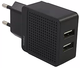 Сетевое зарядное устройство с быстрой зарядкой Remax PD-A25 2.1a 2xUSB-A ports home charger + Lightning cable Black - фото Сетевое зарядное устройство с быстрой зарядкой Remax PD-A25 2.1a 2xUSB-A ports home charger + Lightning cable Black