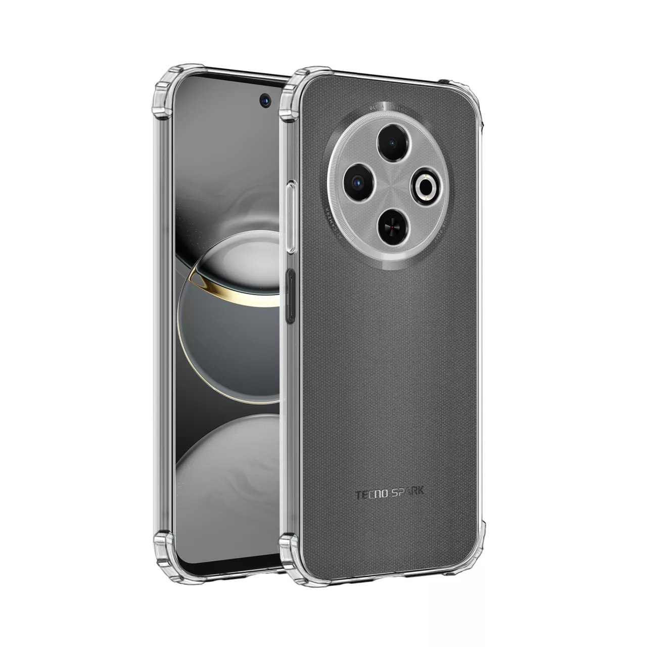 Чехол MAKE AirShield для Tecno Spark 30C Transparent (MCAS-TS30C) - фото 2