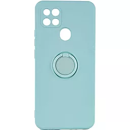 Чехол Epik TPU Candy Ring Full Camera для Oppo A15s, Oppo A15 Бирюзовый / Ice Blue