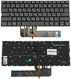 Клавиатура для ноутбука Lenovo Yoga 530-14ARR, 530-14IK с подсветкой клавиш без рамки Original Black