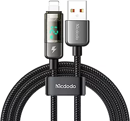 USB Кабель McDodo Pro Auto Power Off CA-3620 12W 3A 1.2M Lightning Cable Black