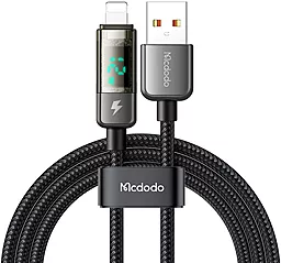 Кабель McDodo Pro Auto Power Off USB-A - Lightning 12w 3a 1.2м cable Black (CA-3620) - фото Кабель McDodo Pro Auto Power Off USB-A - Lightning 12w 3a 1.2м cable Black (CA-3620)