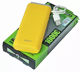Повербанк GOLF GF-D5S Mosaic LED 10000mAh Yellow
