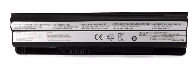Акумулятор для ноутбука MSI BTY-S14 / 11.1V 5200mAh / BNM3992 ExtraDigital Black - фото 2