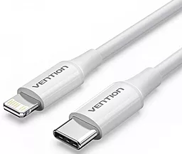 Кабель Vention USB Type-C - Lightning 30w 3a 1м PD сable White (LAKWF)
