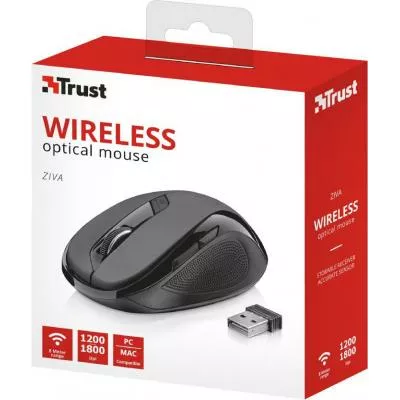 Комп'ютерна мишка Trust Ziva Wireless Optical (21949) Black - фото 5