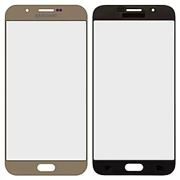 Корпусное стекло дисплея Samsung Galaxy A8 A800 2015 Gold - фото Корпусное стекло дисплея Samsung Galaxy A8 A800 2015 Gold