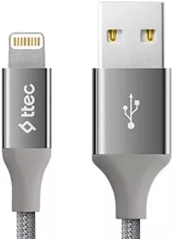 Кабель Ttec 2DK16UG USB-A - Lightning 10.5w 1.2м cable Space/Gray - фото 1