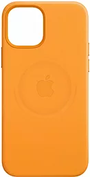 Чехол Apple Leather Case with MagSafe for iPhone 12, iPhone 12 Pro California Poppy - миниатюра 2