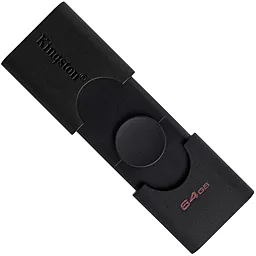 Флешка Kingston DataTraveler Duo 64GB USB 3.2 Gen1 + Type-C (DTDE/64GB) - фото Флешка Kingston DataTraveler Duo 64GB USB 3.2 Gen1 + Type-C (DTDE/64GB)