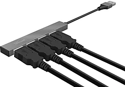 USB хаб Trust Halyx Aluminium 4-Port Mini USB Hub Gray - миниатюра 4