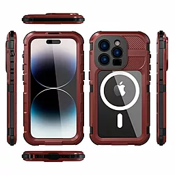 Чехол Shellbox M Waterproof Case with MagSafe для iPhone 14 Red + Black - миниатюра 3
