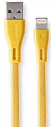 Кабель Remax Speed Pro USB-A - Lightning 12w 2.4a 1м cable Gold (RC-090i) - фото Кабель Remax Speed Pro USB-A - Lightning 12w 2.4a 1м cable Gold (RC-090i)