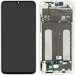 Дисплей Xiaomi Mi 9 Lite, Mi CC9 с тачскрином и рамкой, (OLED), White