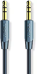 Аудіо кабель Rock A1 AUX mini Jack 3.5mm M/M Cable 0.5 м blue