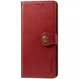 Чехол GETMAN GETMAN Gallant (PU) для Xiaomi Redmi Note 11 (Global) / Note 11S  Красный