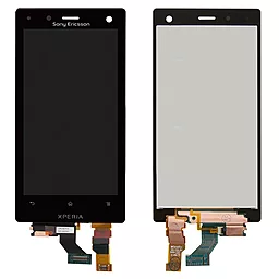 Дисплей Sony Xperia Acro S (LT26W) з тачскріном, оригінал, Black - фото Дисплей Sony Xperia Acro S (LT26W) з тачскріном, оригінал, Black