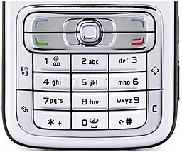 Клавиатура Nokia N73 Silver