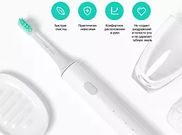 Електрична зубна щітка Xiaomi MiJia Sound Electric Toothbrush White - мініатюра 4