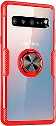 Чехол Deen CrystalRing for Magnet Samsung G973 Galaxy S10 Clear/Red