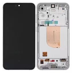 Дисплей Samsung Galaxy S23 FE S711 с тачскрином и рамкой, сервисный оригинал, Silver