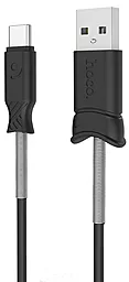 Кабель Hoco X24 Pisces Charged USB-A - Type-C 12w 2.4a 1м cable Black - фото Кабель Hoco X24 Pisces Charged USB-A - Type-C 12w 2.4a 1м cable Black