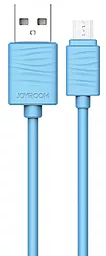 Кабель Joyroom JR-S118 USB-A - micro USB 12w 2.4a 1м cable Blue - фото Кабель Joyroom JR-S118 USB-A - micro USB 12w 2.4a 1м cable Blue