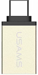 OTG-переходник Usams Type-C to USB 3.1 Gold (US-SJ028) - миниатюра 2