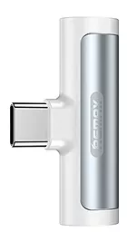 Аудио-переходник Remax SMOTH Series Type-C - AUX 3.5мм White - фото Аудио-переходник Remax SMOTH Series Type-C - AUX 3.5мм White