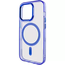 Чехол Epik Iris with MagSafe для Apple iPhone 14 Pro Blue - миниатюра 3