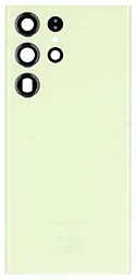 Задняя крышка корпуса Samsung Galaxy S23 Ultra S918 со стеклом камеры Lime - фото Задняя крышка корпуса Samsung Galaxy S23 Ultra S918 со стеклом камеры Lime