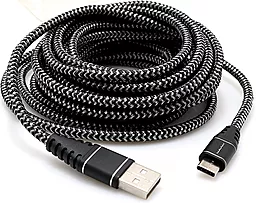 USB Кабель WUW X68 5M USB Type-C Cable Black/White
