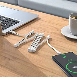 Кабель USB Hoco 103 Magnetic Absorption 15w 3a USB Type-C cable white - миниатюра 4 Кабель USB Hoco 103 Magnetic Absorption 15w 3a USB Type-C cable white - миниатюра 4