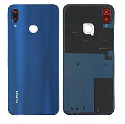 Задняя крышка корпуса Huawei P20 Lite / Nova 3e со стеклом камеры Blue