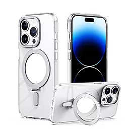 Чехол 1TOUCH Case with Guard ring/holder MagSafe для Apple iPhone 14 Pro Clear - фото Чехол 1TOUCH Case with Guard ring/holder MagSafe для Apple iPhone 14 Pro Clear