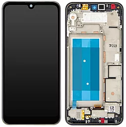 Дисплей LG K12 Max, K12 Prime, K50, Q60 (X520, X525) з тачскріном і рамкою,  Black